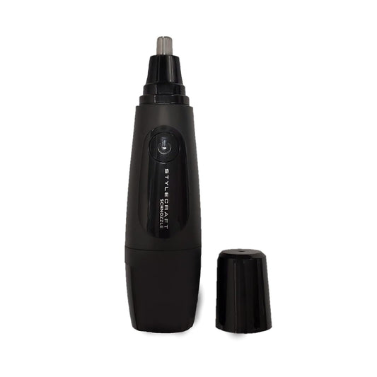 Cortadora de Nariz y Orejas StyleCraft Negro Resistente al Agua con Cuchillas de Doble Filo y Luz LED.