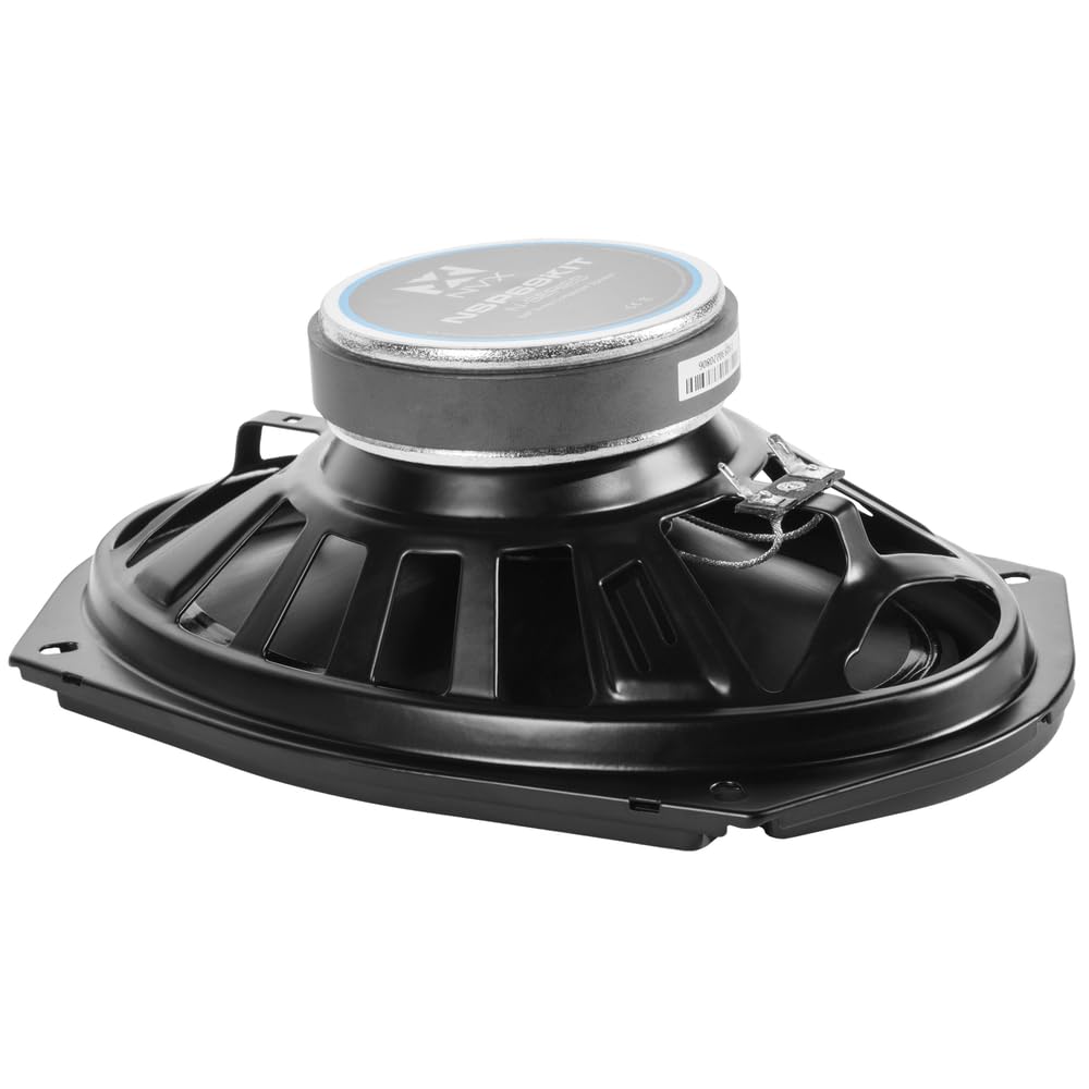NVX® NSP69KIT - Altavoces para coche de 6 x 9, 920 W máximo, 320 W RMS, sistema de componentes de 2 vías con tweeters de cúpula de seda y X-overs pasivos, fácil de instalar en coches/camiones/puertas