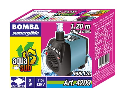 AQUASUB 4209 Bomba Agua 600 L/H 1.2M