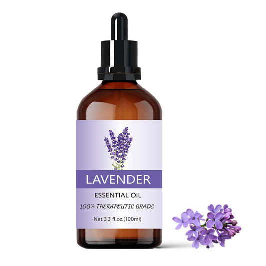 Aceite Esencial EASYTAO Lavanda Puro y Natural 100ml con Gotero de Vidrio para Aromaterapia