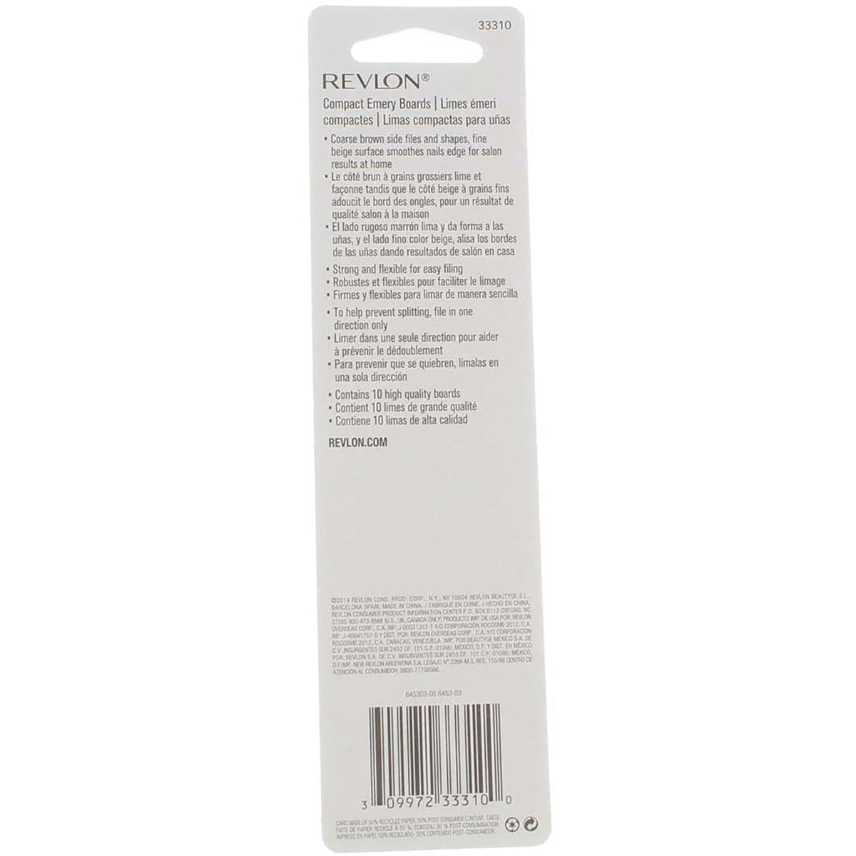 Revlon Emery Boards, Compact, 10 Ct. by Revlon