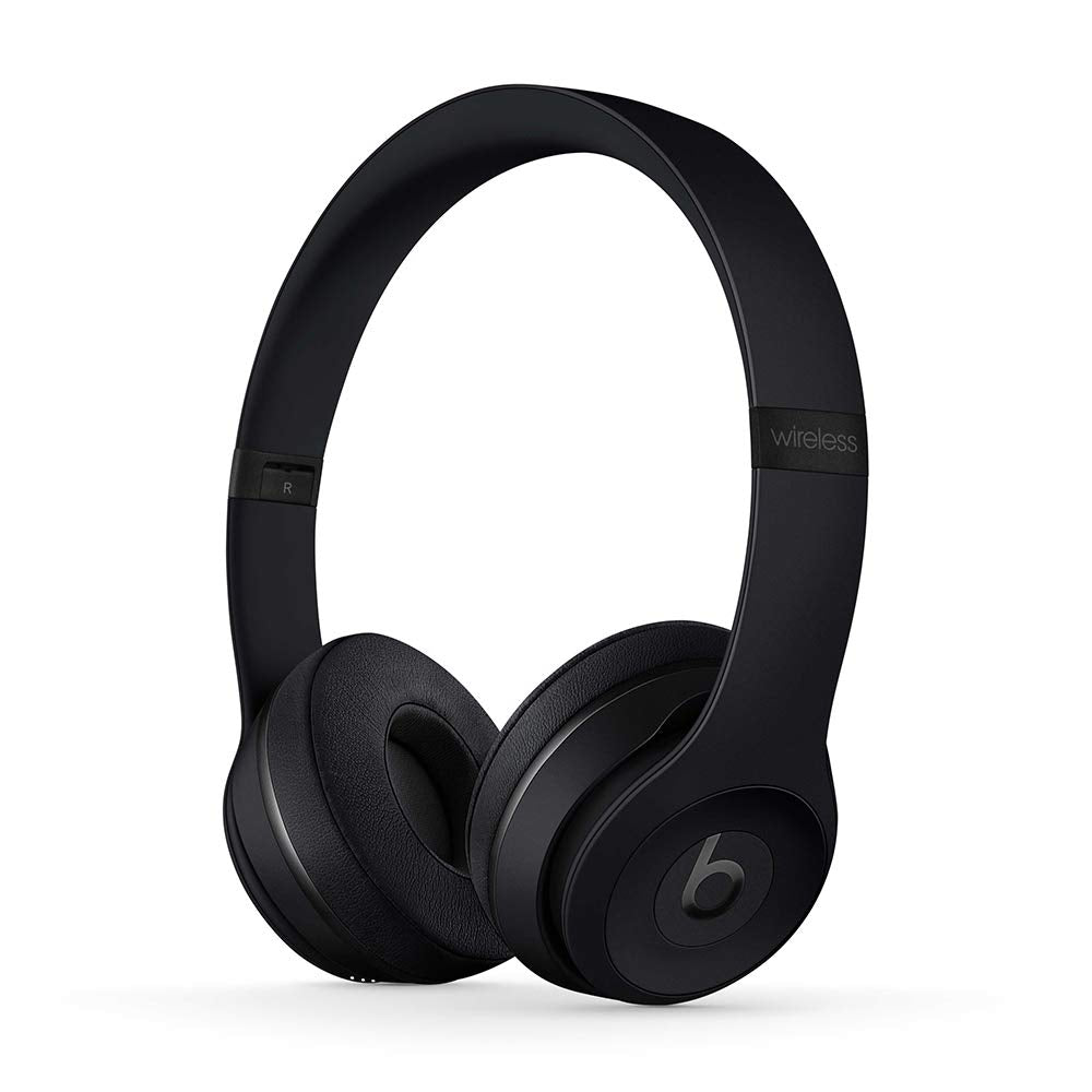 Beats Audífonos on-Ear Solo3 Wireless, Chip W1 para audífonos diseñado por Apple, Bluetooth Class 1, 40 Horas de Audio - Negro