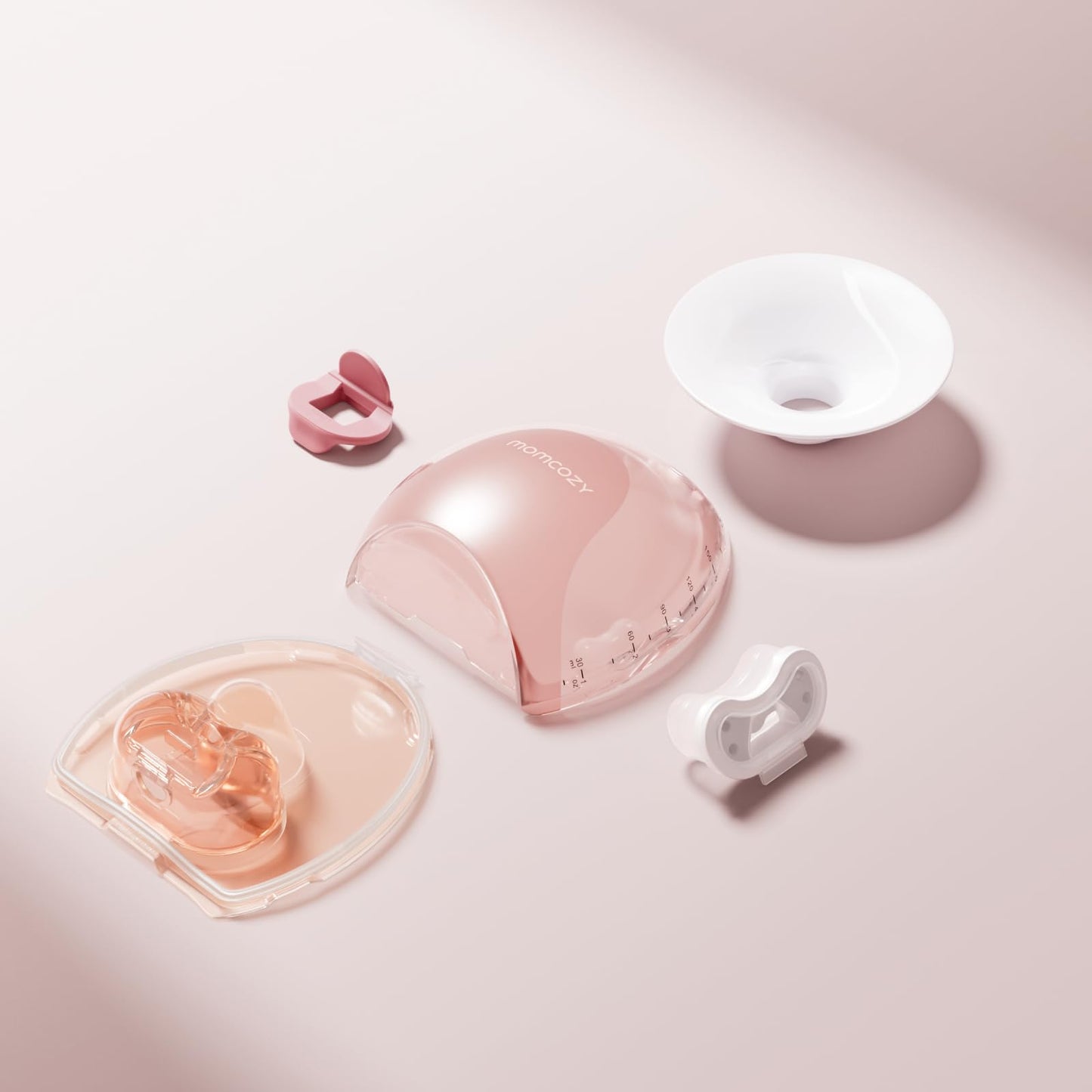 Momcozy Extractor de Leche Electrico Ultrafino | Air 1 - Juego Completo de Vasos Colectores