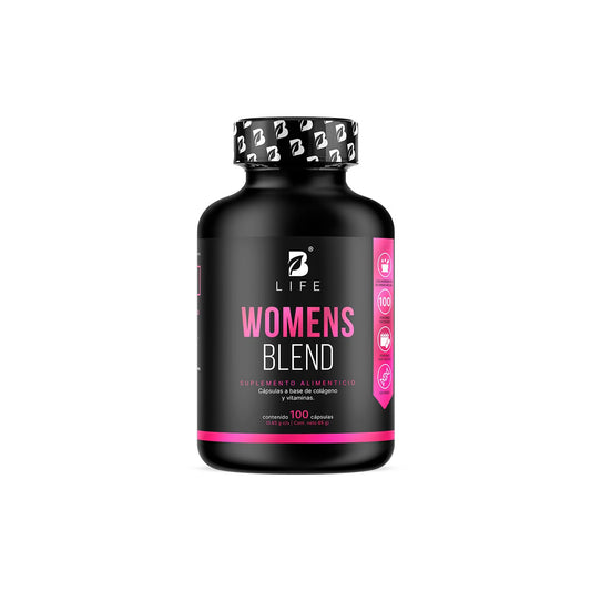 B Life Multivitamínico para Mujer | 100 cápsulas | 650 mg por porción | Colágeno Hidrolizado, Biotina | Ingredientes naturales| Womens Blend.