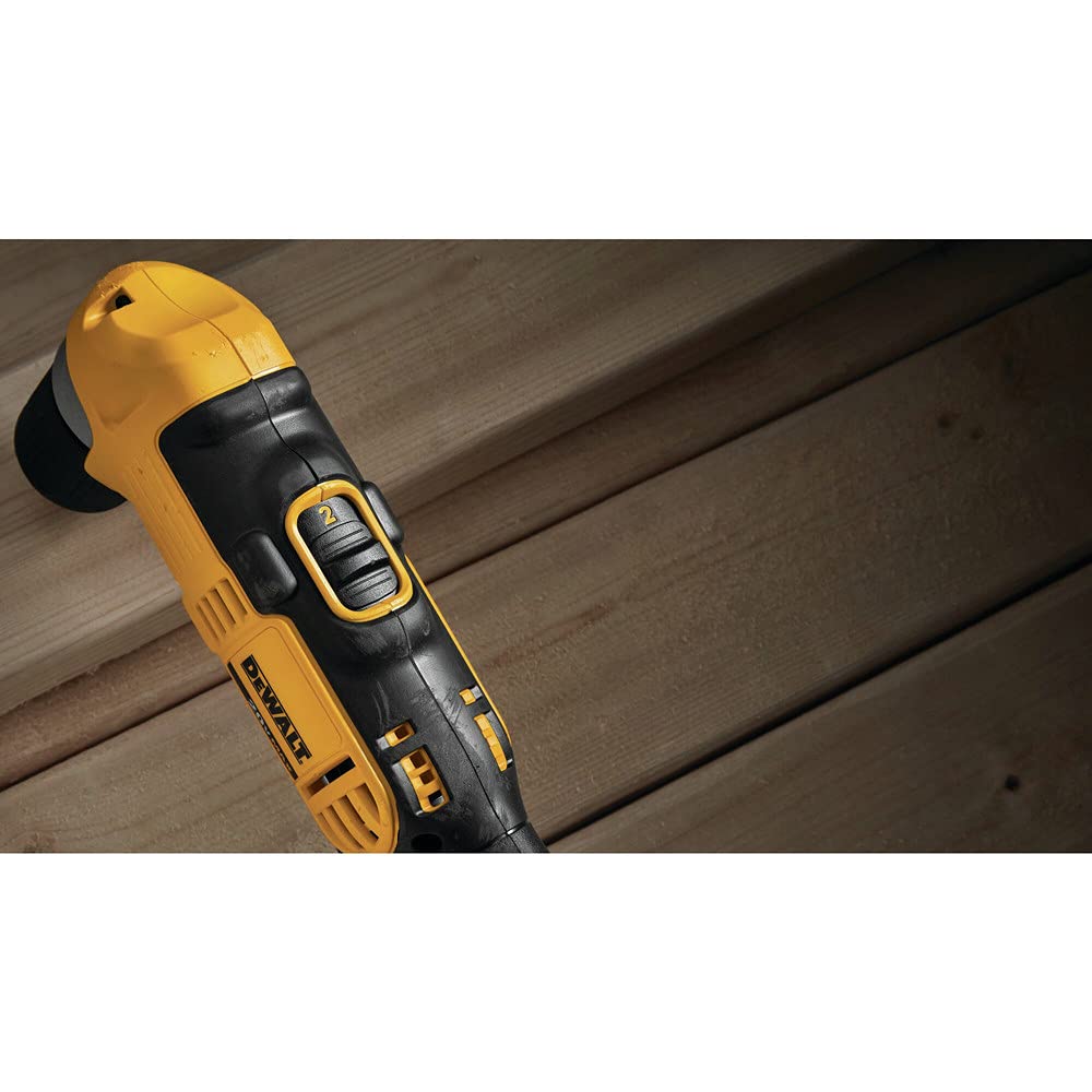 DEWALT Taladro atornillador en ángulo recto (sólo herramienta) 20V MAX* 3/8 pulgada DCD740B