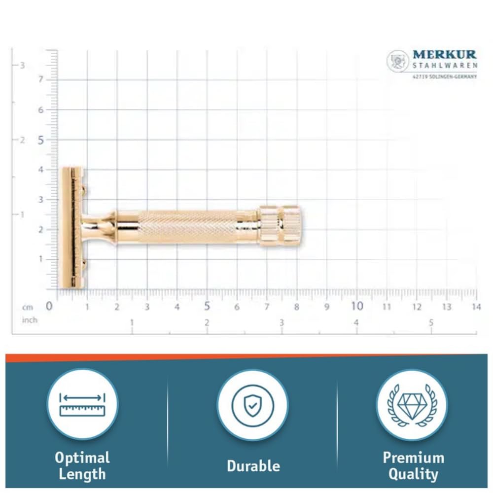 Merkur-Razor Double Edge Safety Razor Gold Plated