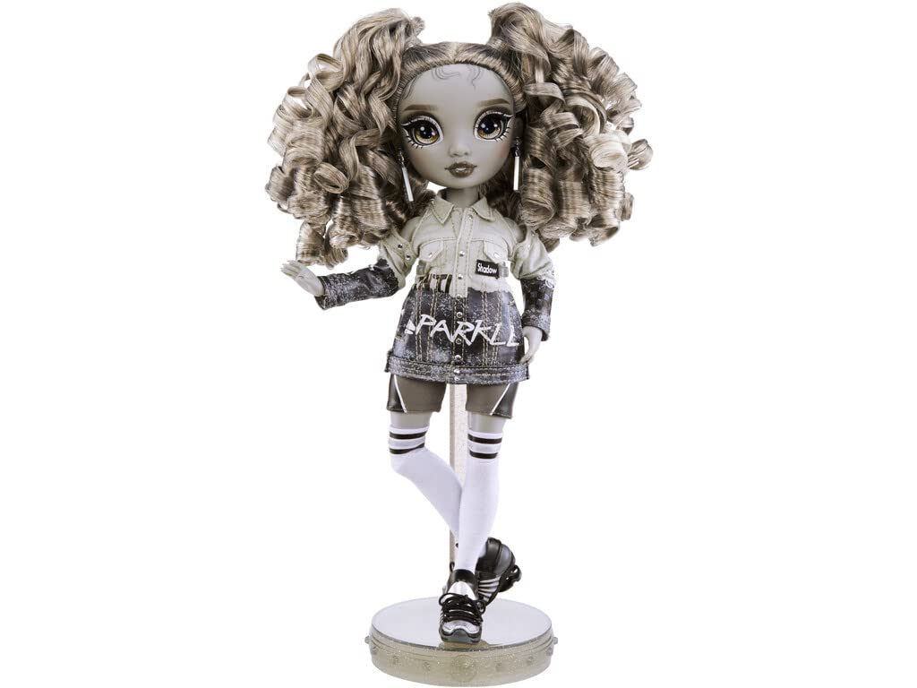 Muñeca de Moda Rainbow High Shadow High Nicole Steel Gris con Cabello Rizado y Atuendos de Diseñador para Niños a Partir de 6 Años