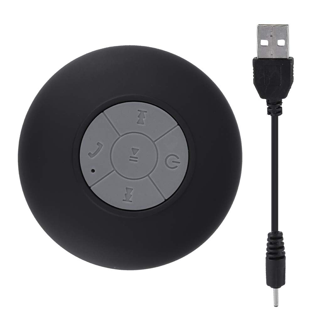 Altavoz Portátil Liukouu Negro con Ventosa Especial y Chip Decodificador Bluetooth