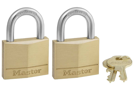 Juego de Candados de Latón Master Lock 40 mm 2 Piezas