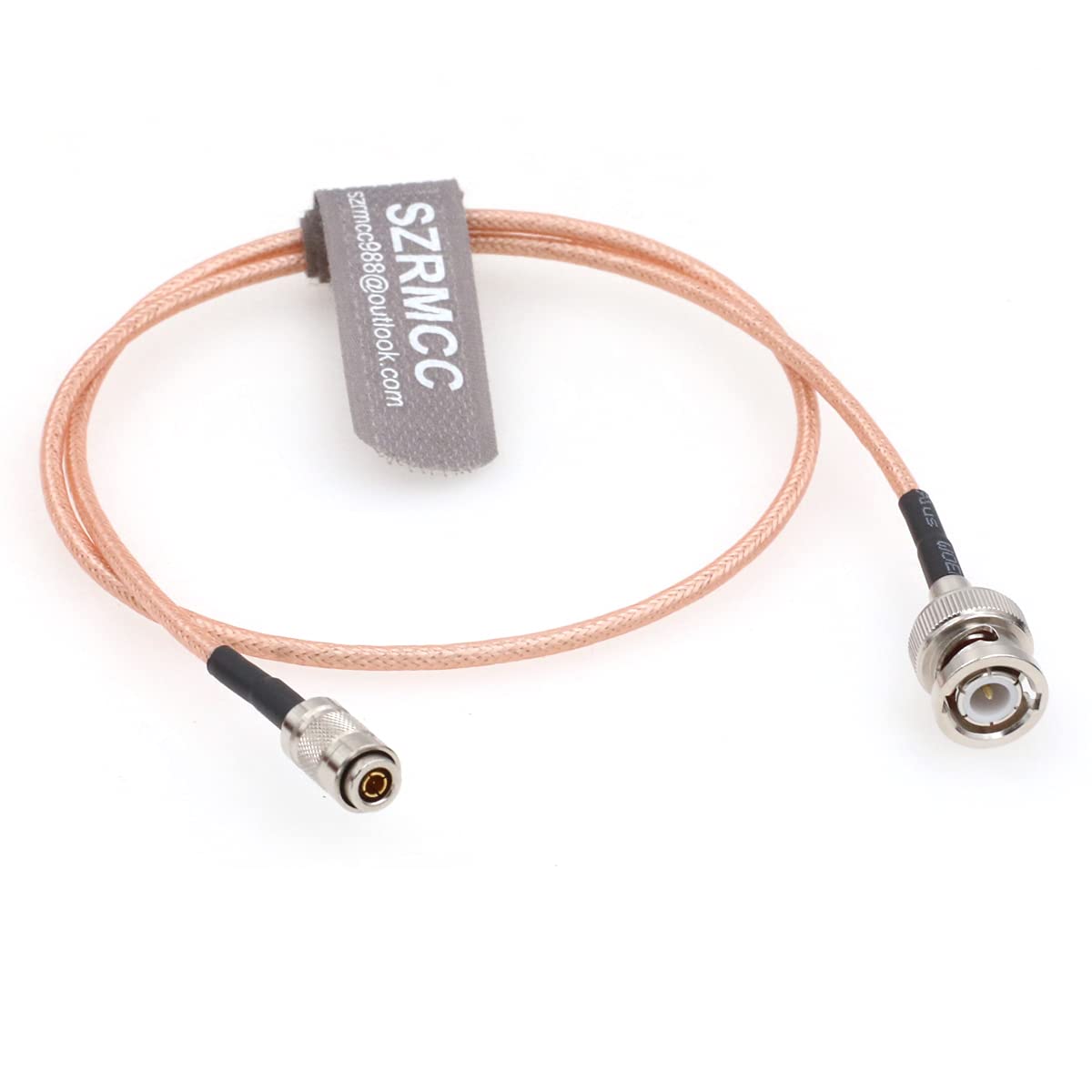 Cable Coaxial RF HD SDI BNC Macho a DIN1.0/2.3 Macho SZRMCC 75ohm para Cámara de Video 4K 60 cm