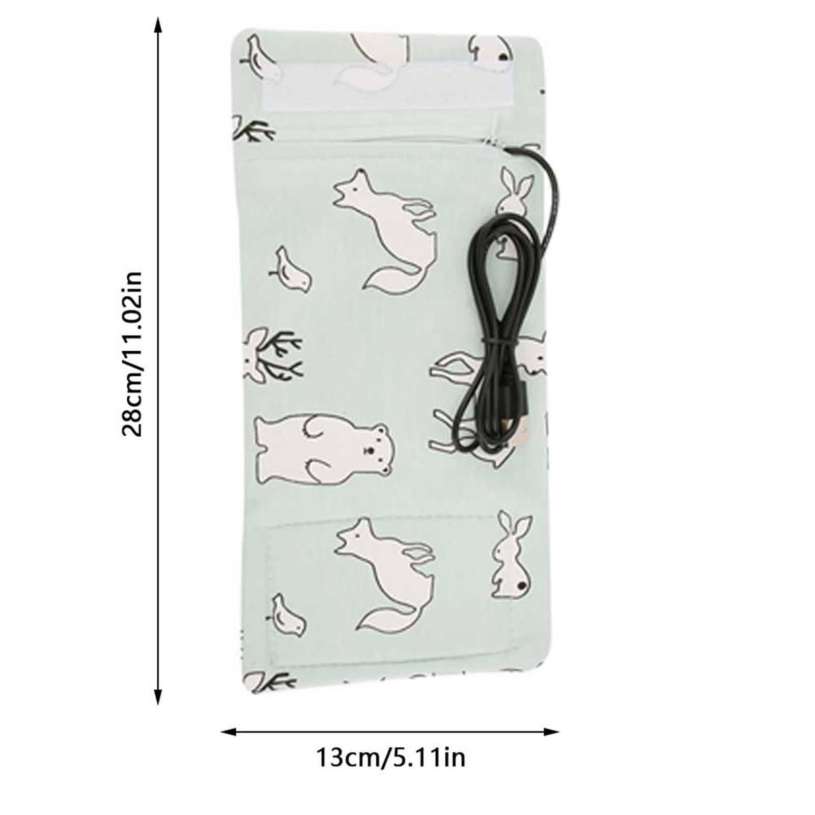 Funda para Biberón que Mantiene el Calor, Bolsas para Biberones Portátiles, USB para Mantener el Calor de la Leche, Calentador Multifunción para Taza de café, té, Bebida, Bolsa de (Tipo 1)