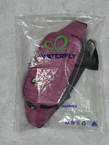 Riñonera Deportiva WATERFLY Negra con Cinturón Extendido para Mujer y Hombre