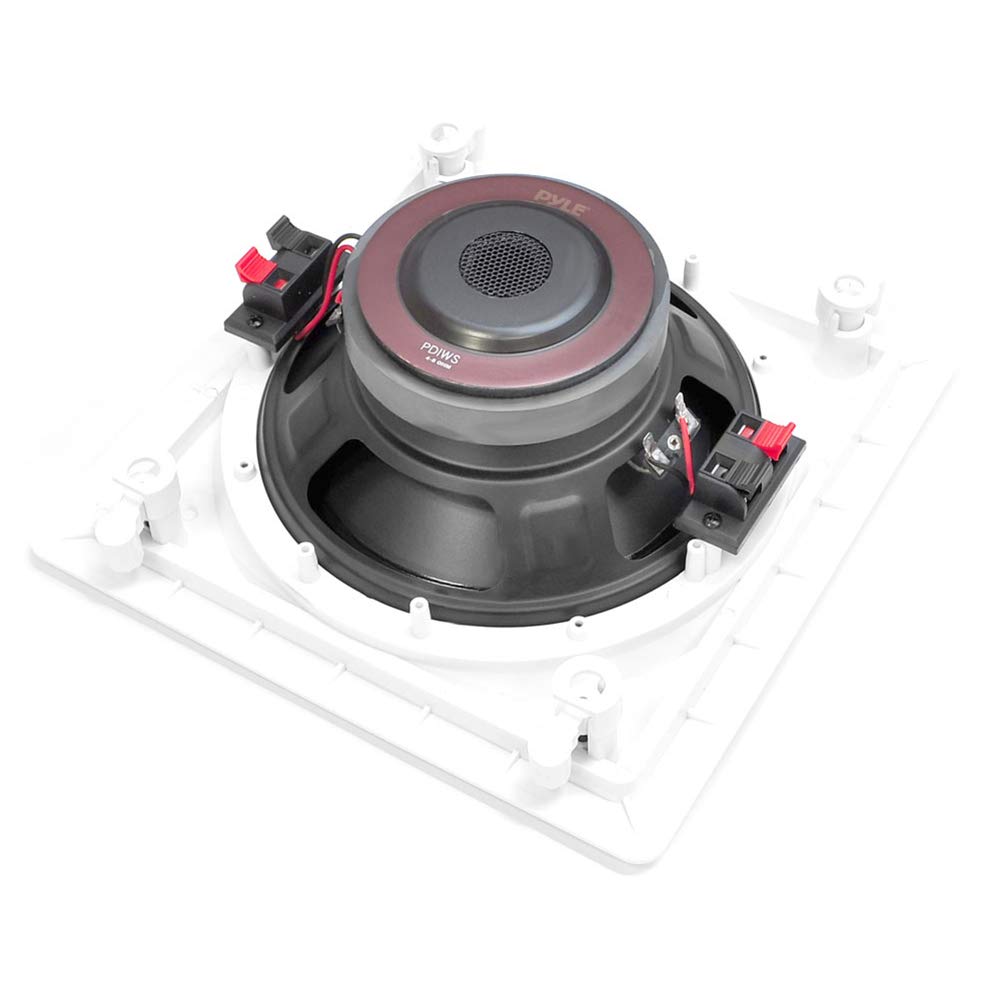 Bocina Empotrada Pyle Blanco Subwoofer 10 Pulgadas 360 Watts 40Hz a 3kHz para Casa y Oficina