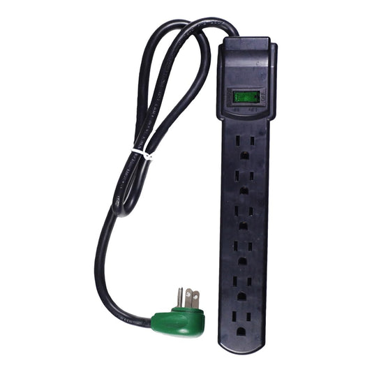 Go Green Power GG-16103MSBK 6 Outlet Surge Protector with 3-Feet Cord