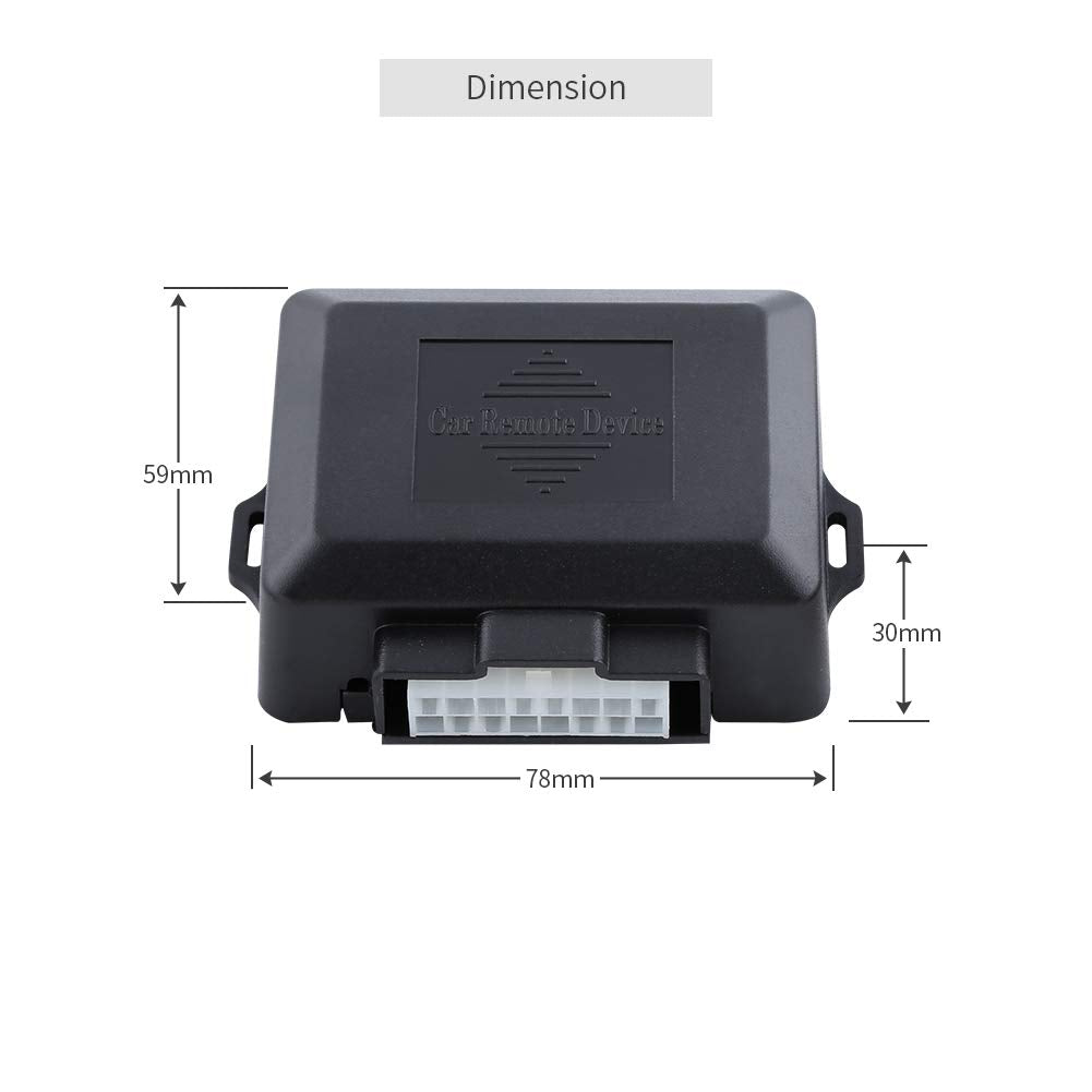 Módulo de Cierre de Ventanas Eléctricas Universal Quality Dc12v para Autos de 2 Puertas