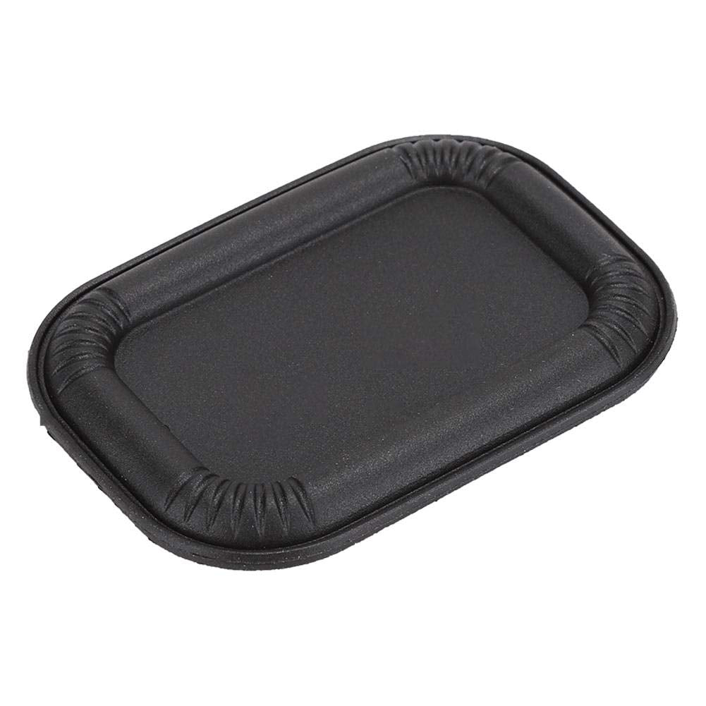 Radiador pasivo de altavoz de graves, placa de vibración auxiliar de goma de graves ovalada para usar en un gabinete cerrado para mejorar el rendimiento de graves del altavoz(Negro)