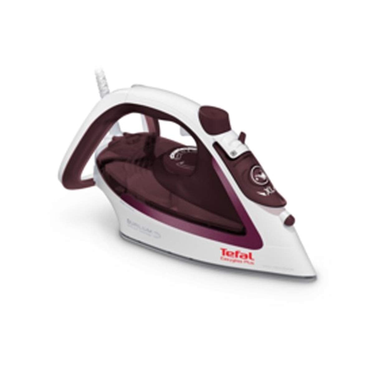 Plancha de Vapor Tefal Blanco Burdeos Easygliss Plus con Suela Durilium AirGlide