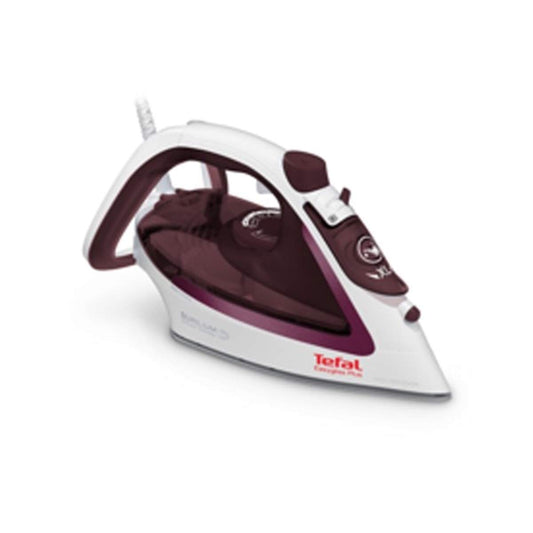 Plancha de Vapor Tefal Blanco Burdeos Easygliss Plus con Suela Durilium AirGlide