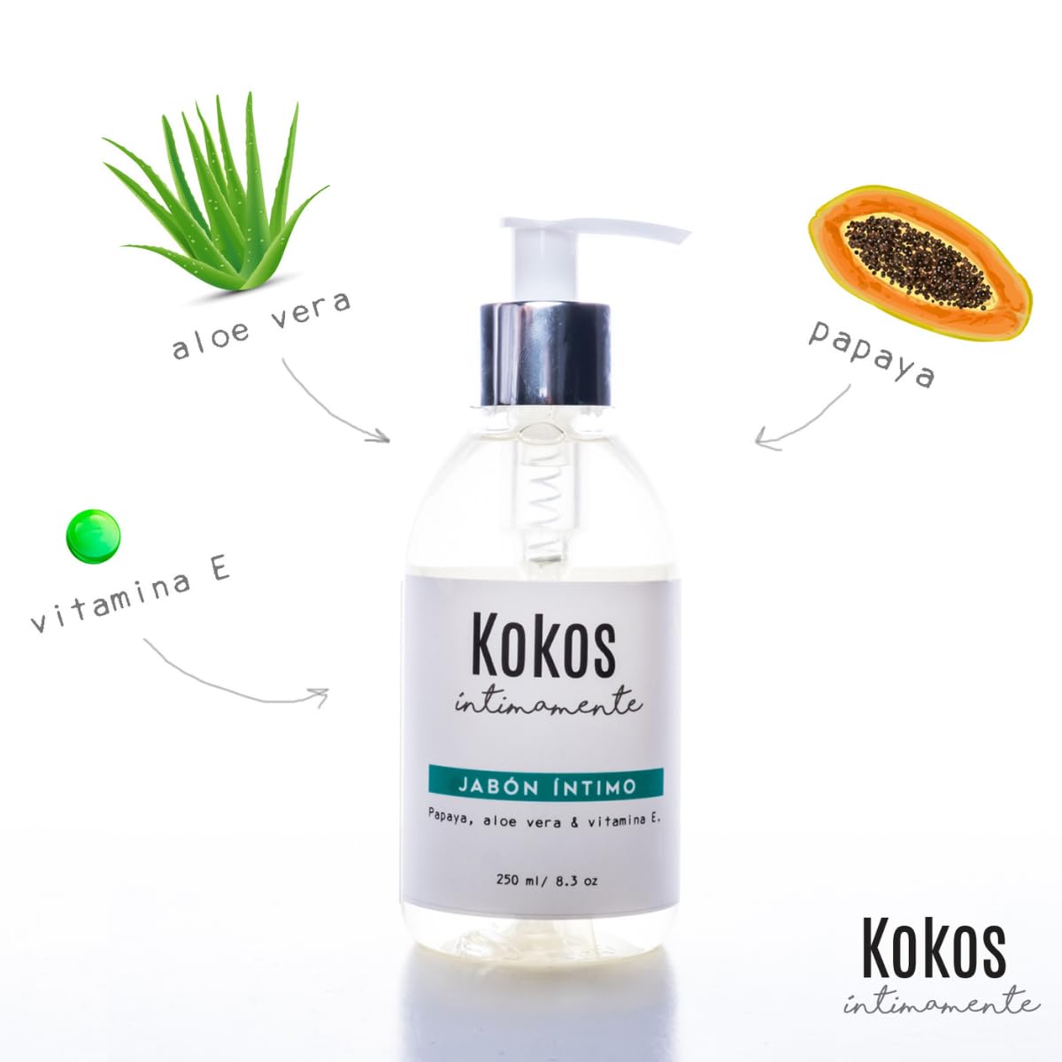 KOKOS | Jabón Íntimo Femenino | Equilibra El PH | 250 Ml