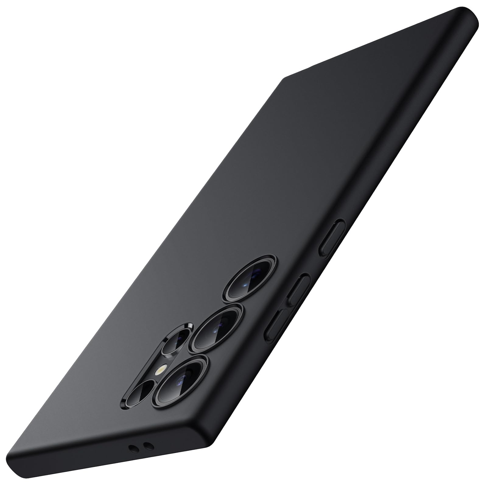 JETech Slim Ajuste Funda para Samsung Galaxy S24 Ultra 5G, Protección Completa Lente Cámara, Carcasa Protectora TPU Suave Delgada con Acabado Mate, Antigolpes (Negro)