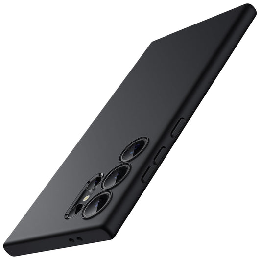 JETech Slim Ajuste Funda para Samsung Galaxy S24 Ultra 5G, Protección Completa Lente Cámara, Carcasa Protectora TPU Suave Delgada con Acabado Mate, Antigolpes (Negro)