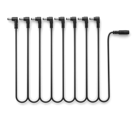 Alnicov - Cable de alimentación de cadena de margaritas de 8 vías para guitarra