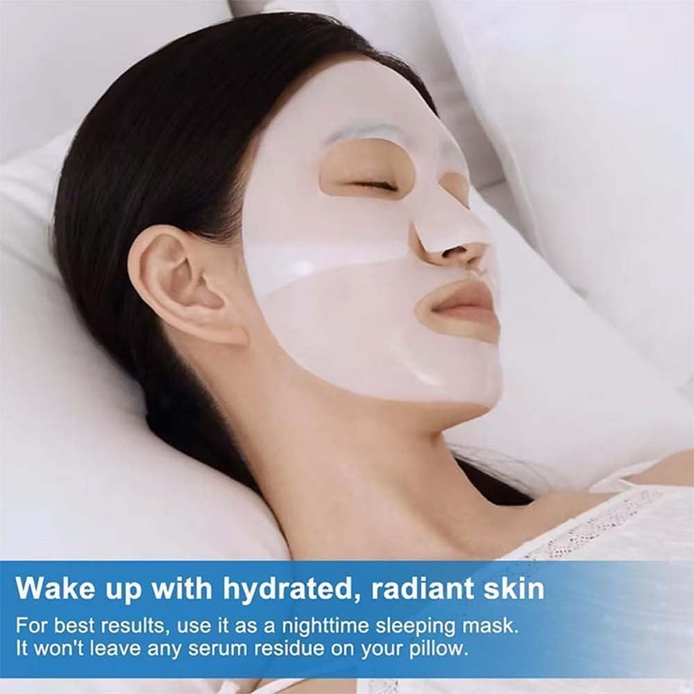 Mascarilla Bio Colágeno, Mascarilla de Colágeno, Minimiza los Poros Mejora la Elasticidad, Mascarillas Faciales para Reafirmación del Rostro en Mujeres y Adolescentes (3 Cajas - 15 Piezas)