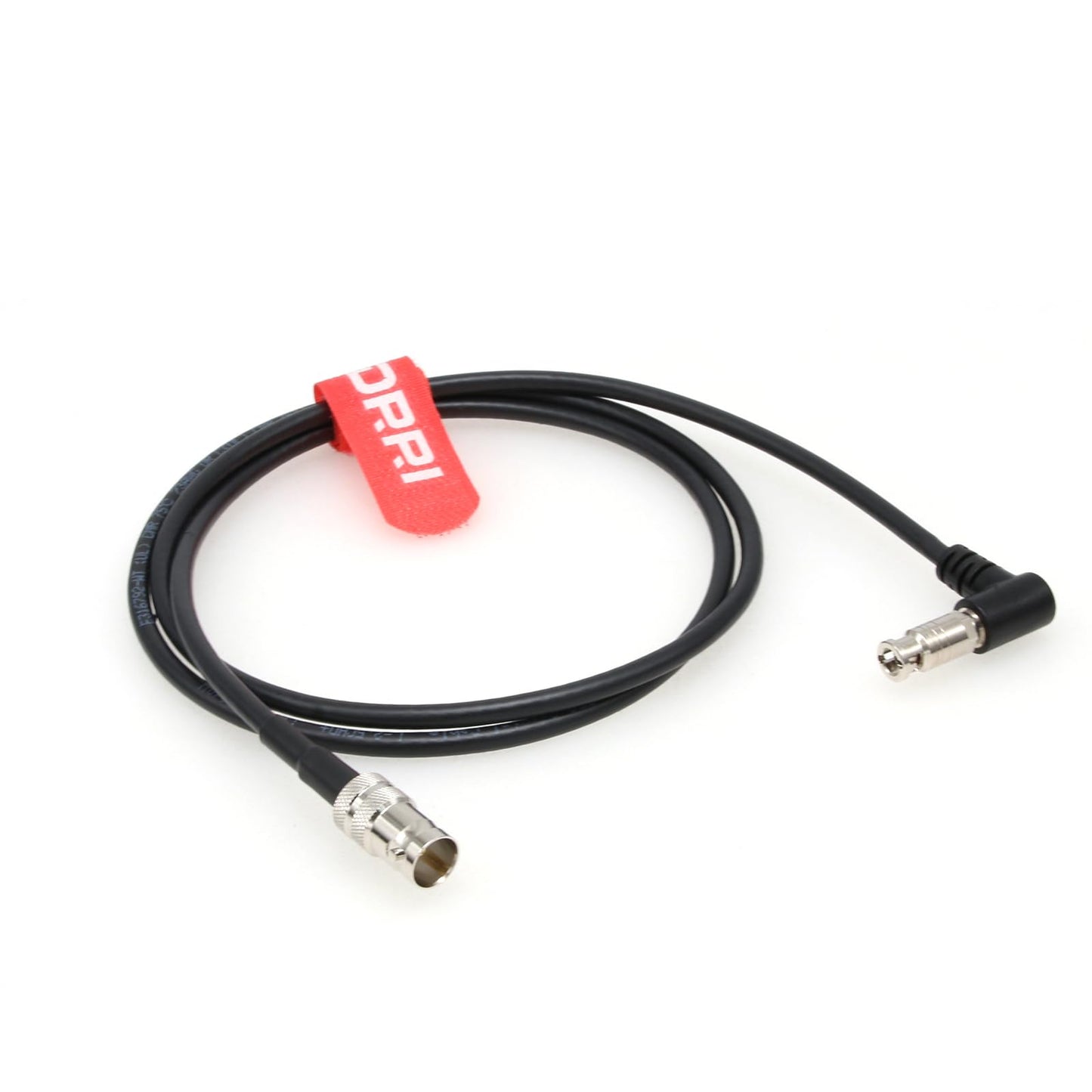 DRRI Cable coaxial BNC hembra a micro-BNC de ángulo recto de alta densidad para dispositivo DekTec