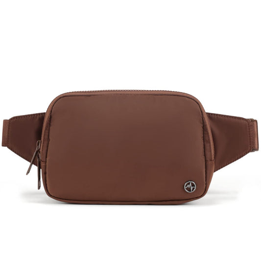Riñonera Pander Coca Mocha Grande Impermeable con Correa Ajustable para Mujer y Hombre
