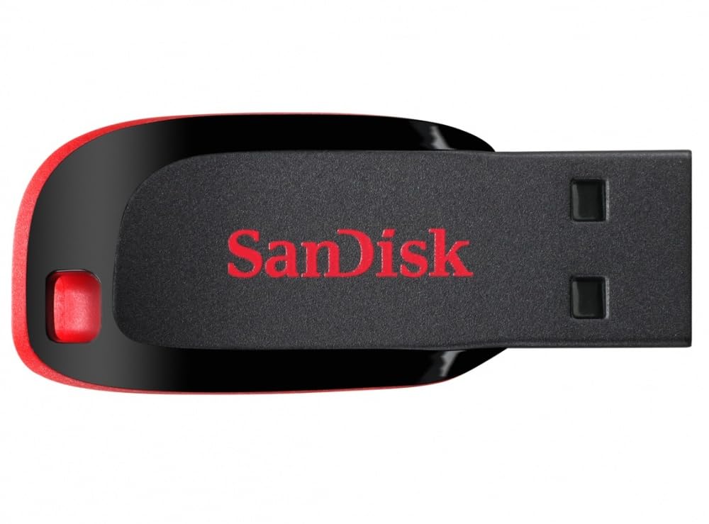 Kit de 5 Memorias USB SanDisk Cruzer Blade CZ50 Negro Rojo USB-A 16GB 2.0 PSA Computo Y Papeleria