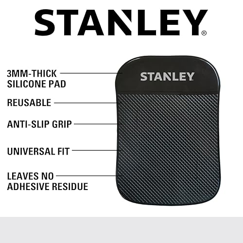 Alfombrilla Universal Stanley Negro XL con Agarre Antideslizante Extra Fuerte para Coche