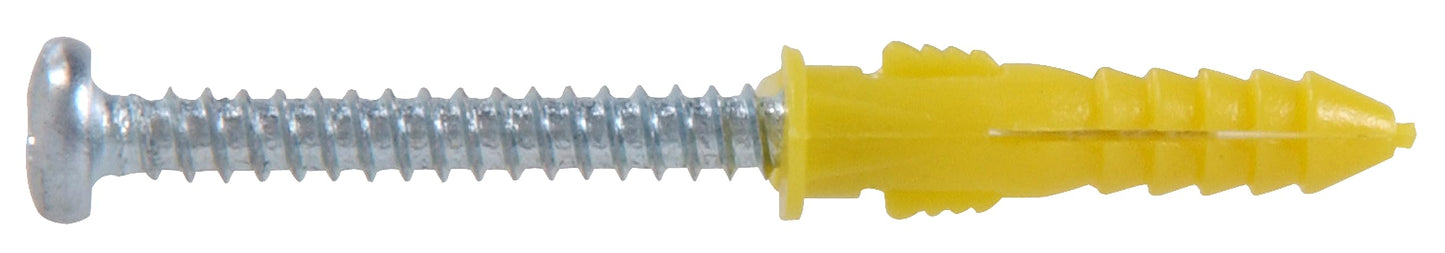the hillman group 41820 acanalado plástico 4 – 6-8 con zinc tornillo de anclaje, 75-Pack
