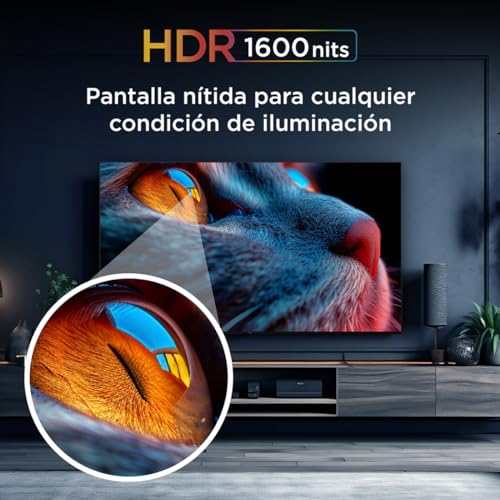 Smart TV TCL 65QM741G en Negro QLED-MiniLED con Google TV Compatibilidad Alexa
