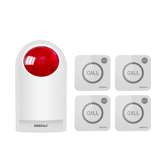 Alarma Estroboscópica SINGCALL para Hogar y Emergencias, Seguridad en Tienda y Hotel