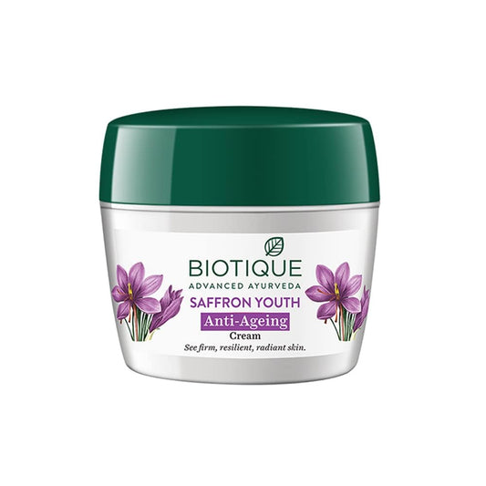 Biotique Bio Saffron Dew Youthful Nourishing Day Cream For All Skin Types 175gm by Biotique