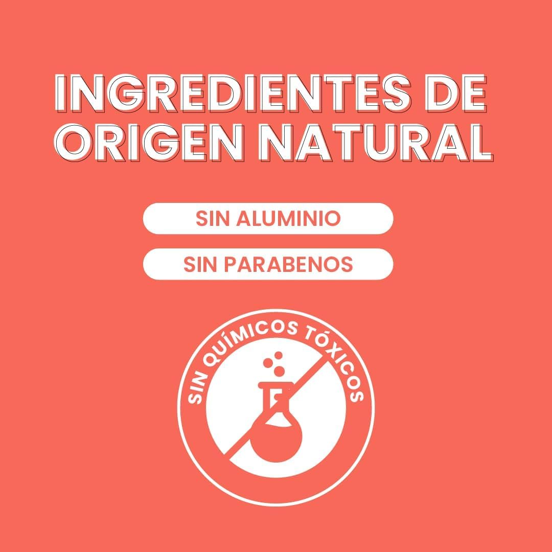 NaturalDry - Pack 10 Kids Piel Sensible- Desodorante SIN Bicarbonato de Sodio - Natural para niños - No obstruye los poros - Elimina el mal olor - SIN ALUMINIO - Sin parabenos - aroma Naranja- en barra (10 Unidades)
