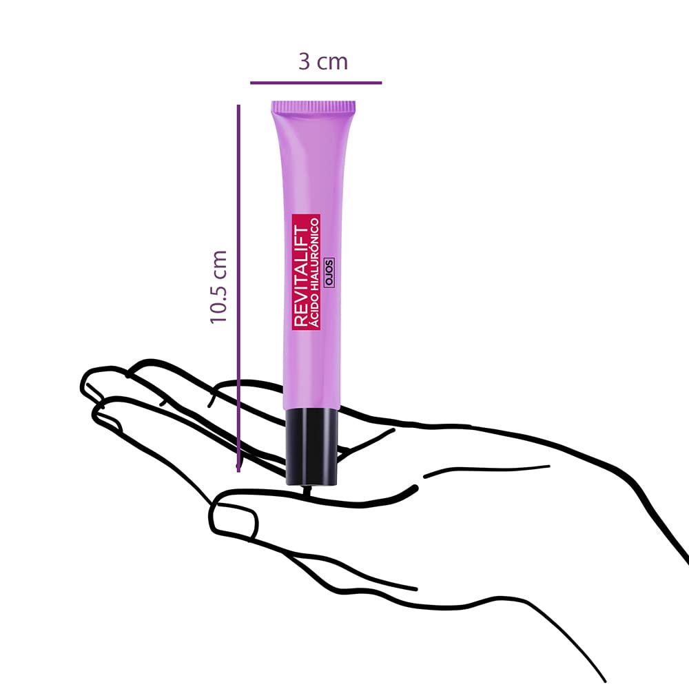 L'Oréal Paris Crema de Ojos Revitalift Ácido Hialurónico, 15ml