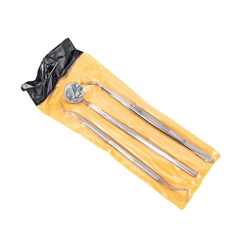 Herramienta dental, 3 juegos/9 espejos de boca de acero inoxidable, explorador de sondas, pinzas de precisión para laboratorio