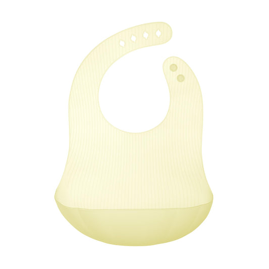 Babero de Silicona Olababy Limón con Funda de Viaje para Bebé y Niños Pequeños