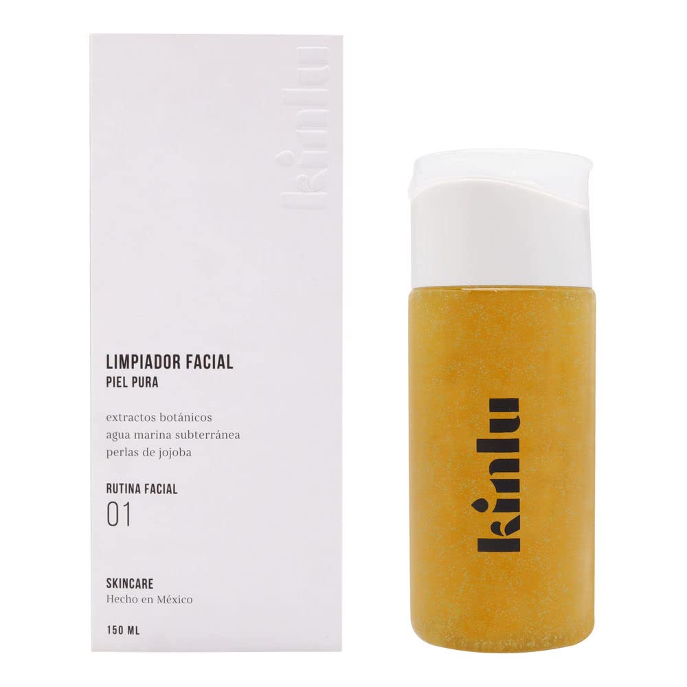 RF/01 Limpiador Facial Piel Pura de KINLU (150ml) Limpieza Profunda y Exfoliación Suave, Para Todo Tipo de Piel
