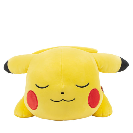 Peluche Pokemon Pikachu Amarillo de Alta Calidad en Postura para Dormir