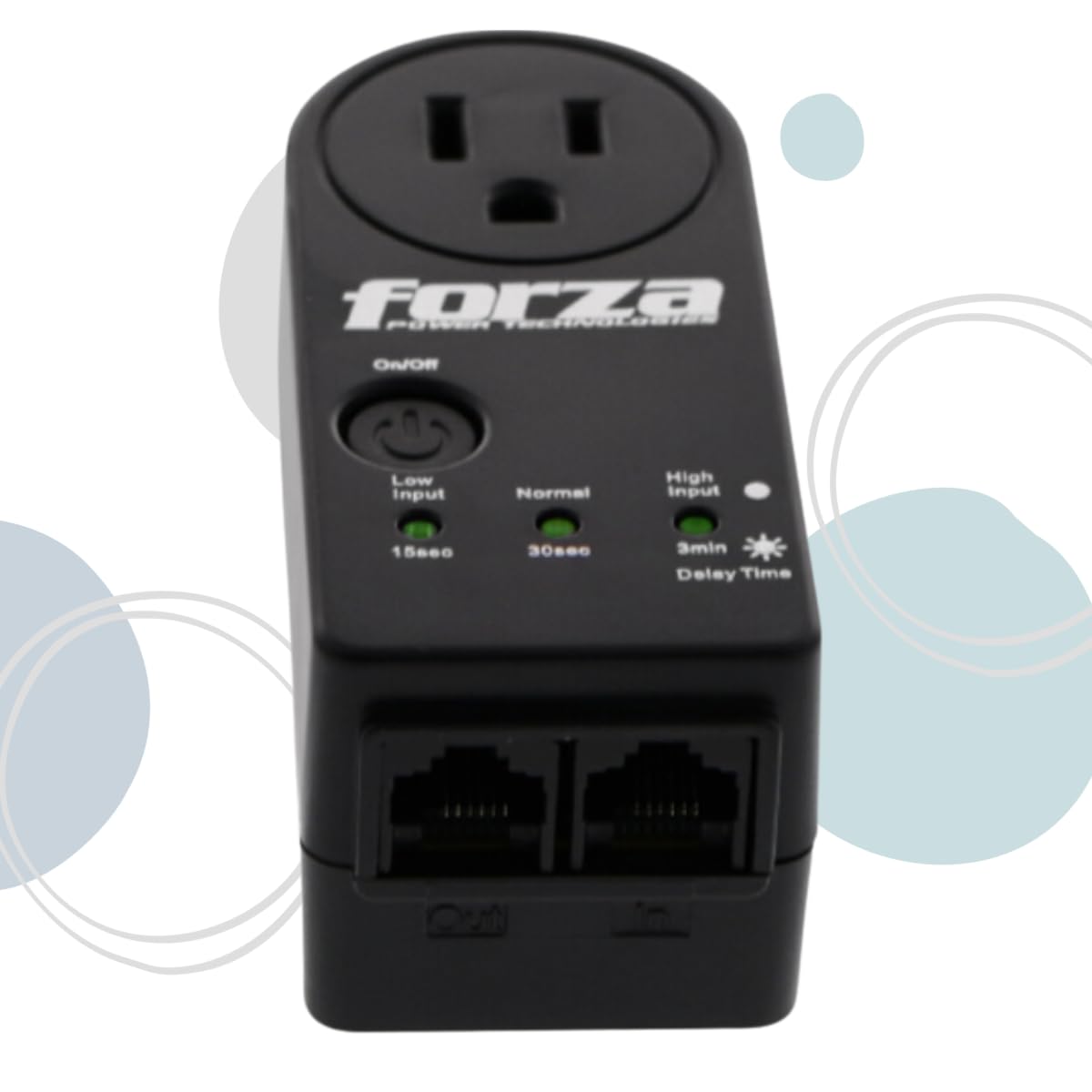 Protector de Voltaje Forza 350° RJ45 120V