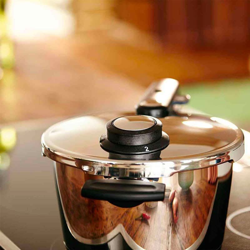 Olla de Presión Premium Fissler Vitavit 3.7 Cuartos con Inserto de Vapor