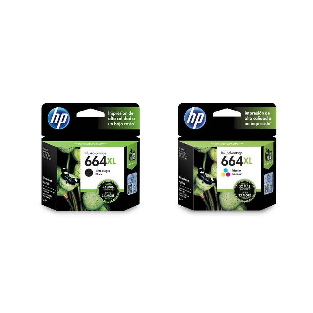 Tinta HP 664 XL Negro Tricolor