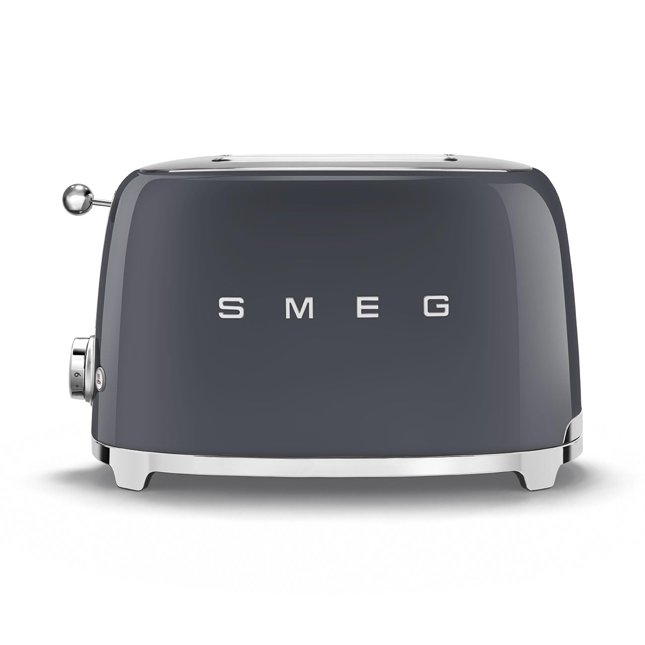 SMEG tostador estética de estilo retro de los años 50 de 2 rebanadas en gris pizarrón