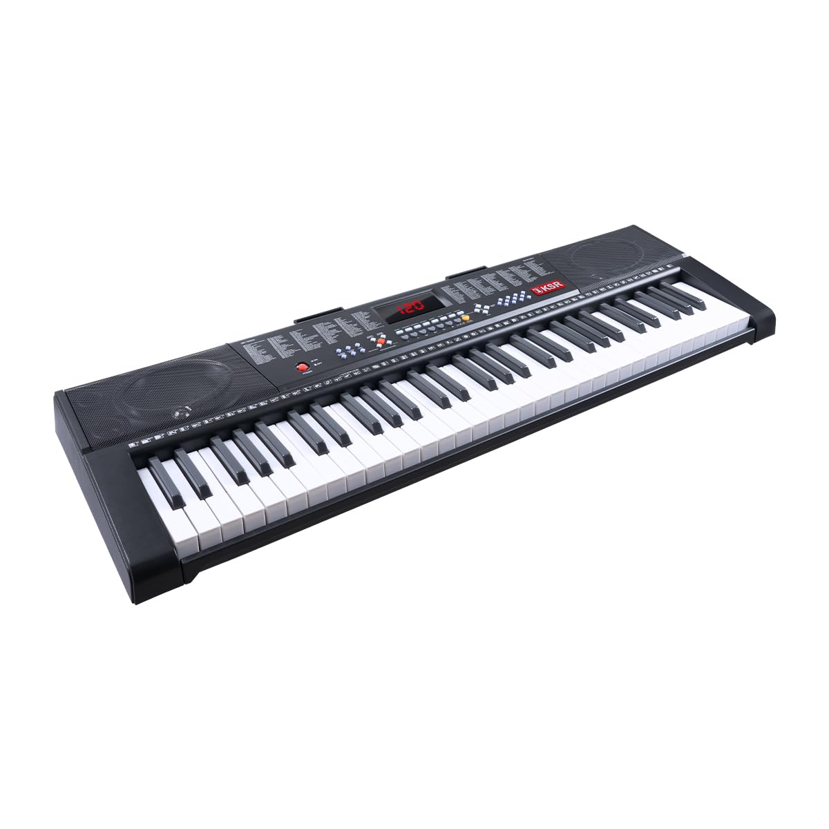 Teclado 61 Teclas con Luz USB AUX Rec Función Enseñanza 255 Ritmos Tonos 61 Percusiones