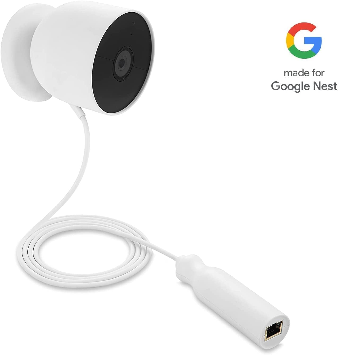 Wasserstein Adaptador PoE para Google Nest Cam (batería) - Hecho para Google Nest