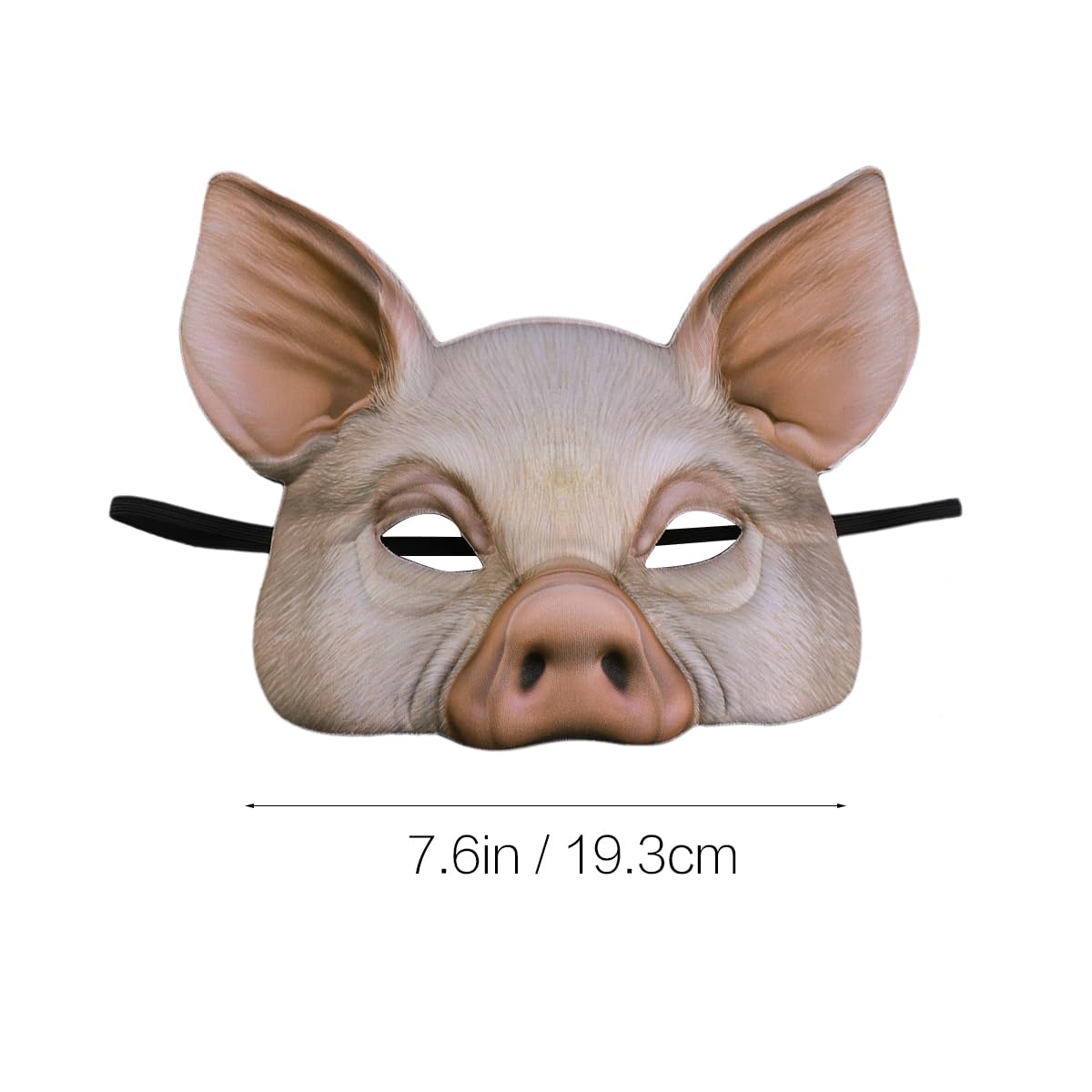 Máscara de Cerdo STOBOK Rosa de Media Cara para Halloween y Festivales, Paquete de 2 Unidades