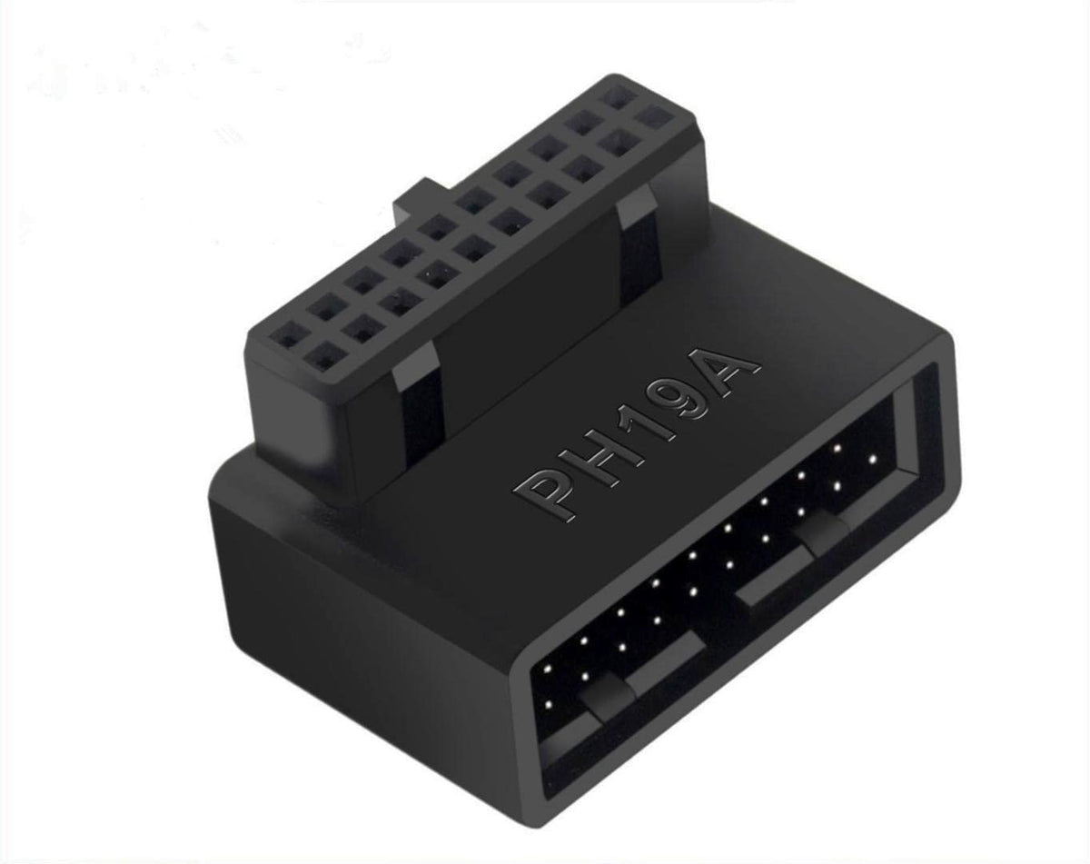 Adaptador de Placa Base USB3.0 SHANFEILU 90 Grados 19 Pines 20 Pines
