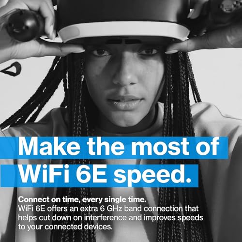 Linksys Velop Pro 6E - Sistema de malla WiFi | Enrutador de tres bandas de malla cognitiva | Velocidades de 5.4 Gbps (AXE5400) | Cobertura de 3.000 pies cuadrados | Conecta más de 200 dispositivos | 1